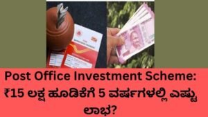 Post Office Investment Scheme 15 lakh investment return calculation after 5 years
