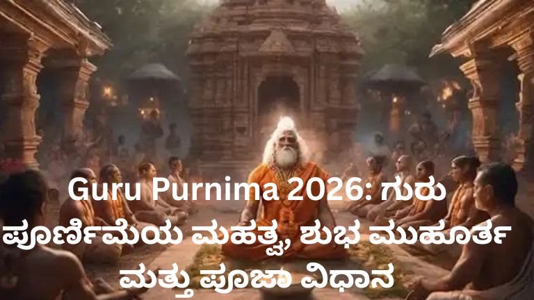 Guru Purnima 2026 ಪೂಜಾ ವಿಧಾನ ಮತ್ತು ಮಹತ್ವ